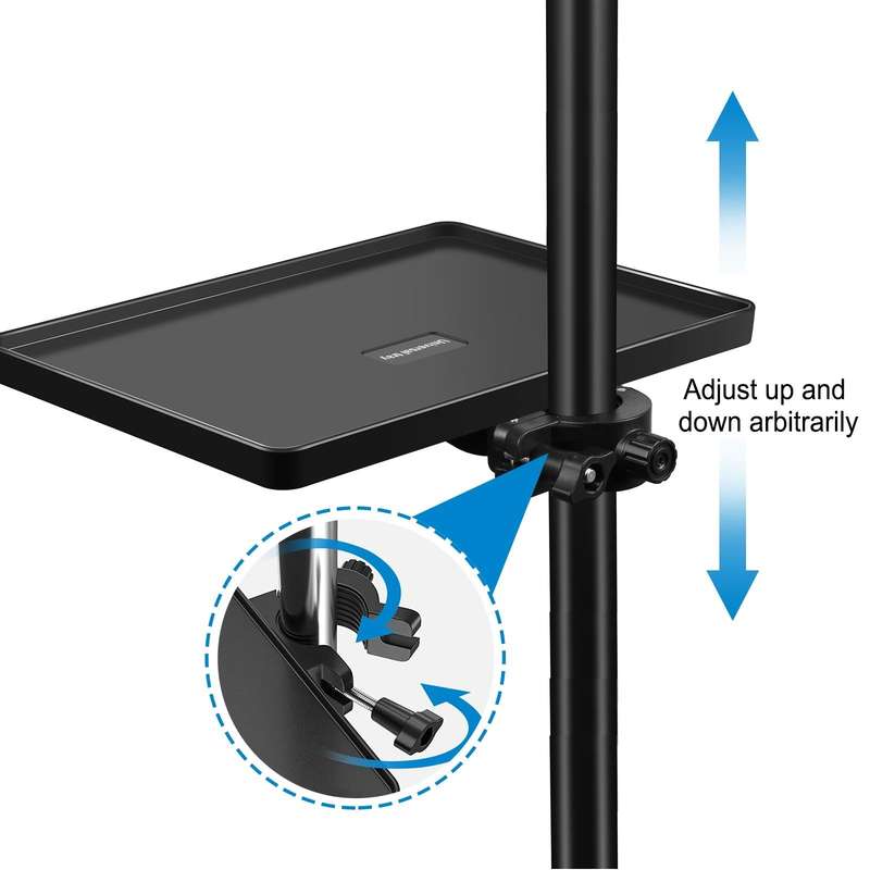 PULUZ Standard Version Live Tripod Sound Card Tray, Size: 16.5 x 22cm (Black)