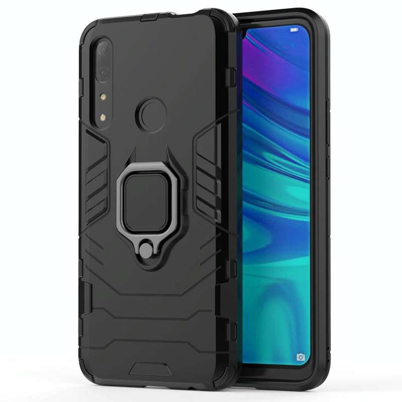 PC + TPU Shockproof Protective Case for Huawei P Smart Z / Y9 Prime (2019), with Magnetic Ring Ho...