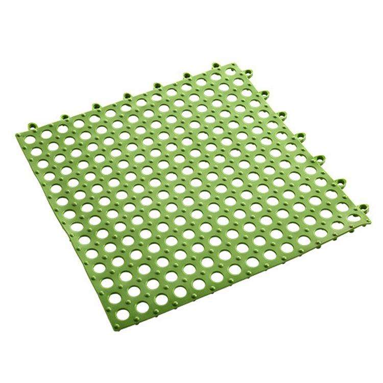 4 PCS Bathroom Anti-Slip Mat Shower Room Splicing Ground Pad, Size: 30x30cm(Green)