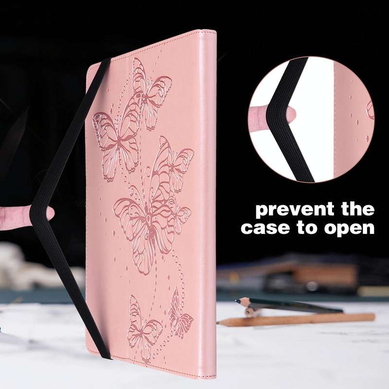 For Samsung Galaxy Tab S6 Lite P610/P615 Embossed Butterfly Pattern Horizontal Flip Leather Table...