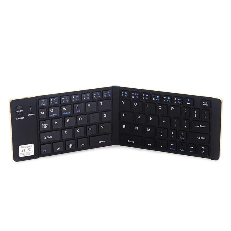 GK228 Ultra-thin Foldable Bluetooth V3.0 Keyboard, Built-in Holder, Support Android / iOS / Windo...