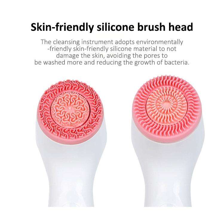 CNaier AE-868 Battery-powered Silicone Ultrasonic Vibration Face Skin Care Electric Facial Cleans...
