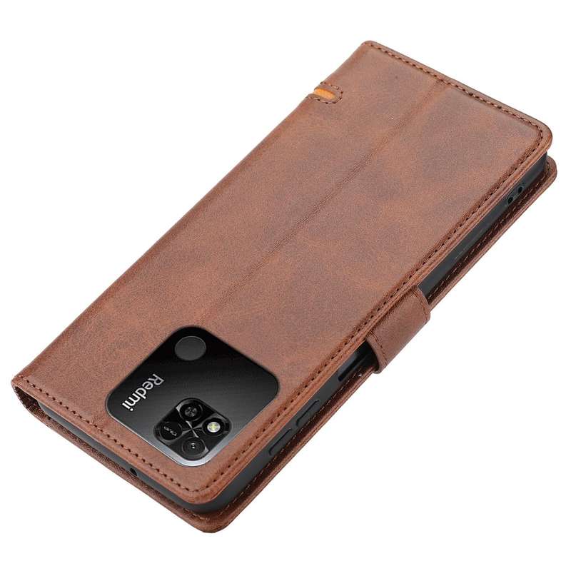 For Xiaomi Redmi 10C Classic Wallet Flip Leather Phone Case(Brown)