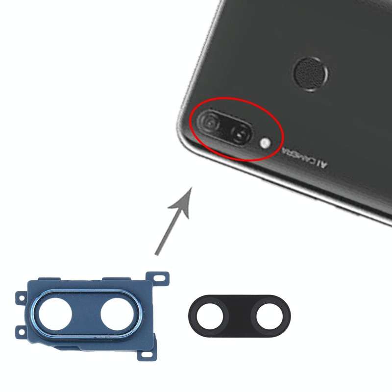 For Huawei Enjoy 9 Plus  10pcs Camera Lens Cover (Blue)