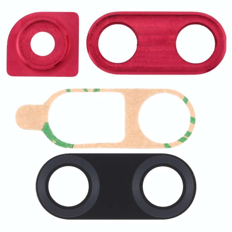 For Huawei Nova 4 10pcs Camera Lens Cover (Red)