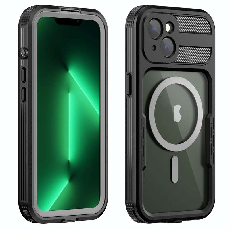 For iPhone 14 Plus RedPepper Ares 360 Full Body Rugged IPX68 Life Waterproof Magsafe Phone Case(B...