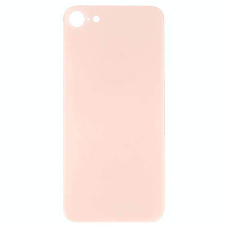 Easy Replacement Big Camera Hole Glass Back Battery Cover with Adhesive for iPhone 8(Gold)