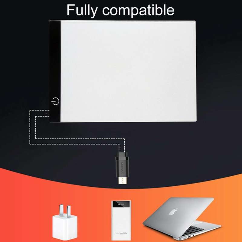 5W 3.5mm Ultra-thin USB A4 Paper LED Copy Pad Dimmable Digital Board Copy Desk Art Drawing Tracin...