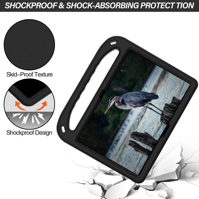For Huawei MediaPad T5 Handle Portable EVA Shockproof Anti Falling Protective Case with Triangle ...