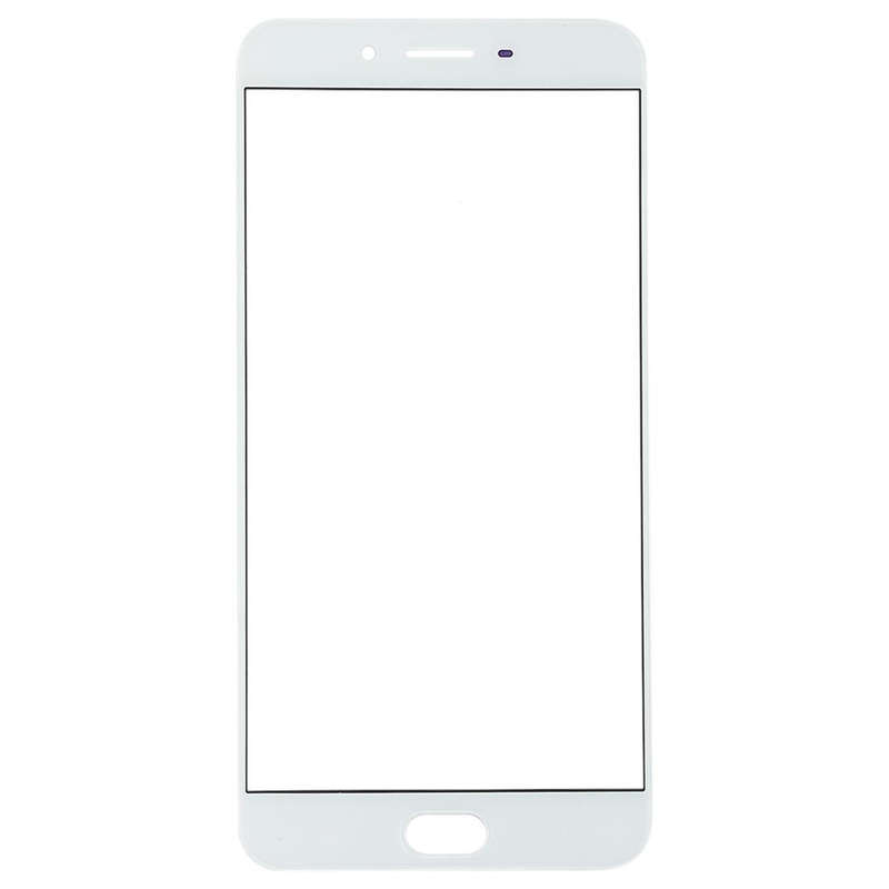 For OPPO R9s Plus Front Screen Outer Glass Lens (White)