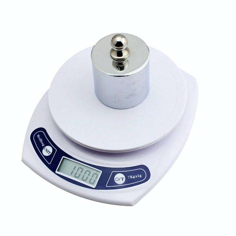 Electronic Kitchen Scale (1g~7kg)(White)