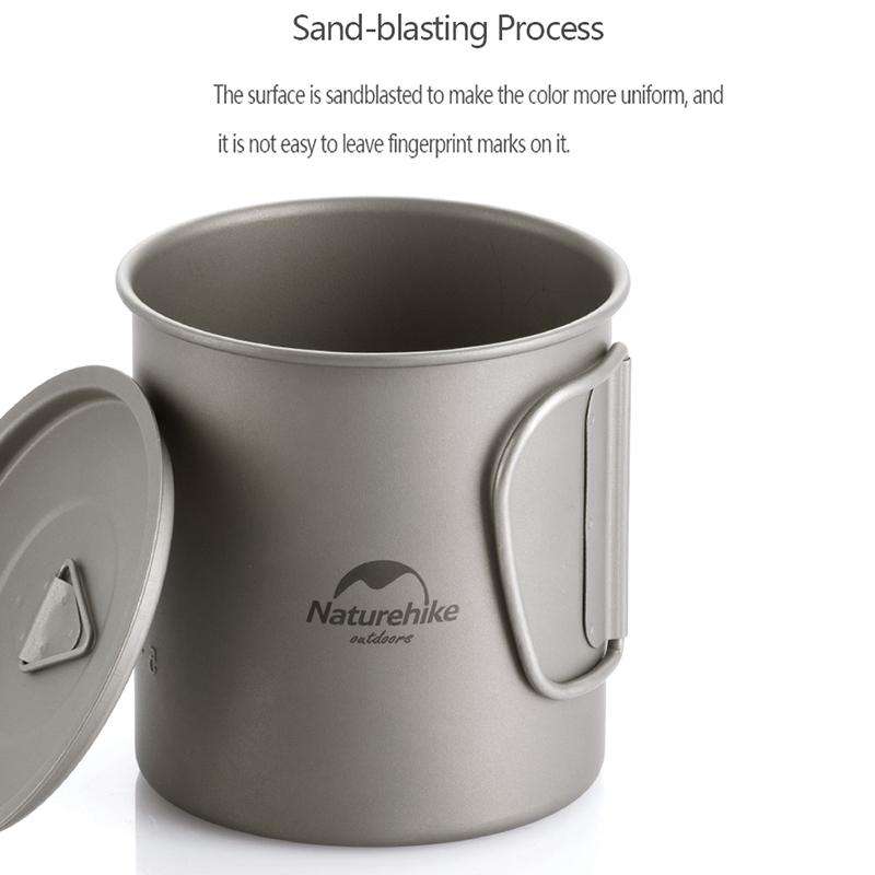 Naturehike NH20CJ005 300ml Titanium Cup Portable Tableware