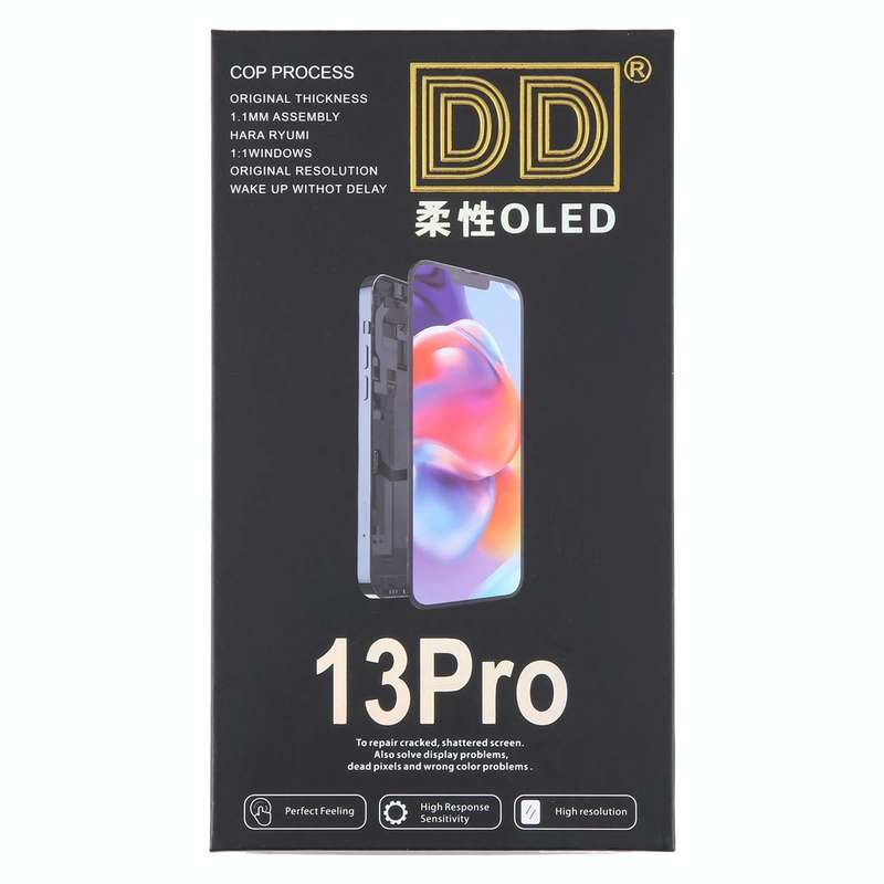 For iPhone 13 Pro Soft DD OLED LCD Screen with Digitizer Full Assembly