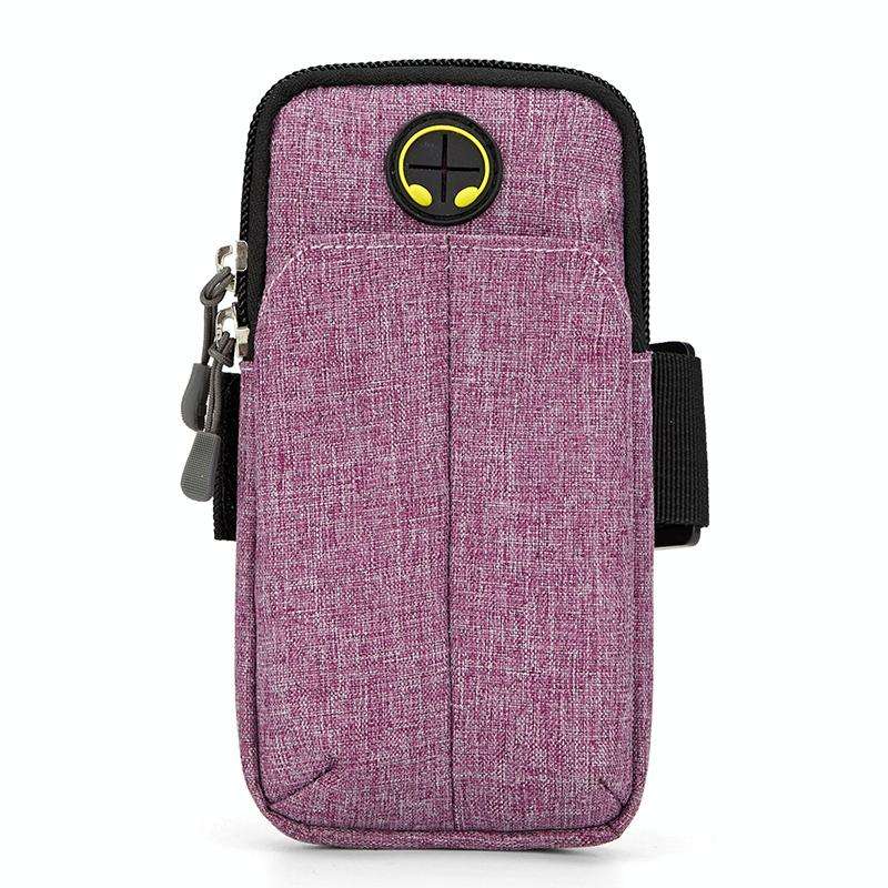 Universal 6.2 inch or Under Phone Zipper Double Bag Multi-functional Sport Arm Case with Earphone...