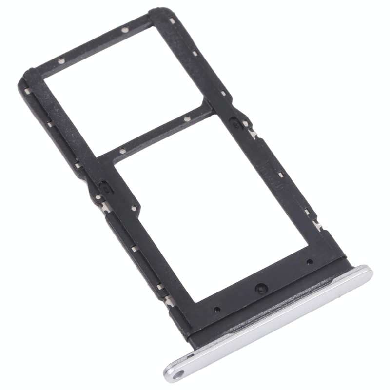 SIM Card Tray + SIM Card Tray / Micro SD Card Tray for Huawei Maimang 10 SE (Silver)