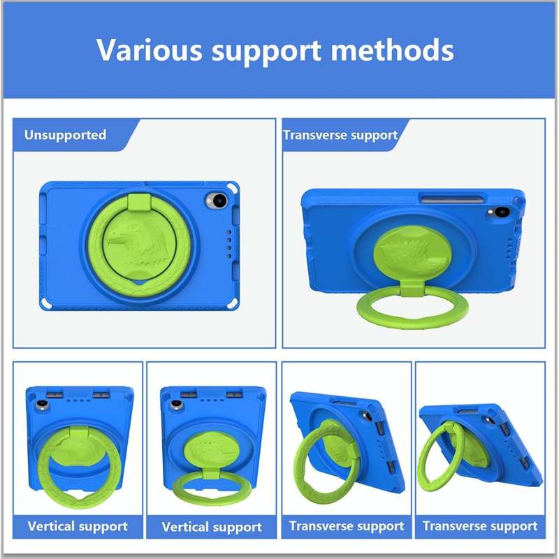 For Lenovo Tab M8 TB-8505 EVA + PC Shockproof Tablet Case without Waterproof Frame(Blue)