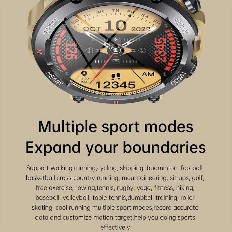 K56Pro 1.39 Inch Heart Rate/Blood Pressure/Blood Oxygen Monitoring Smart Calling Watch(Grey)