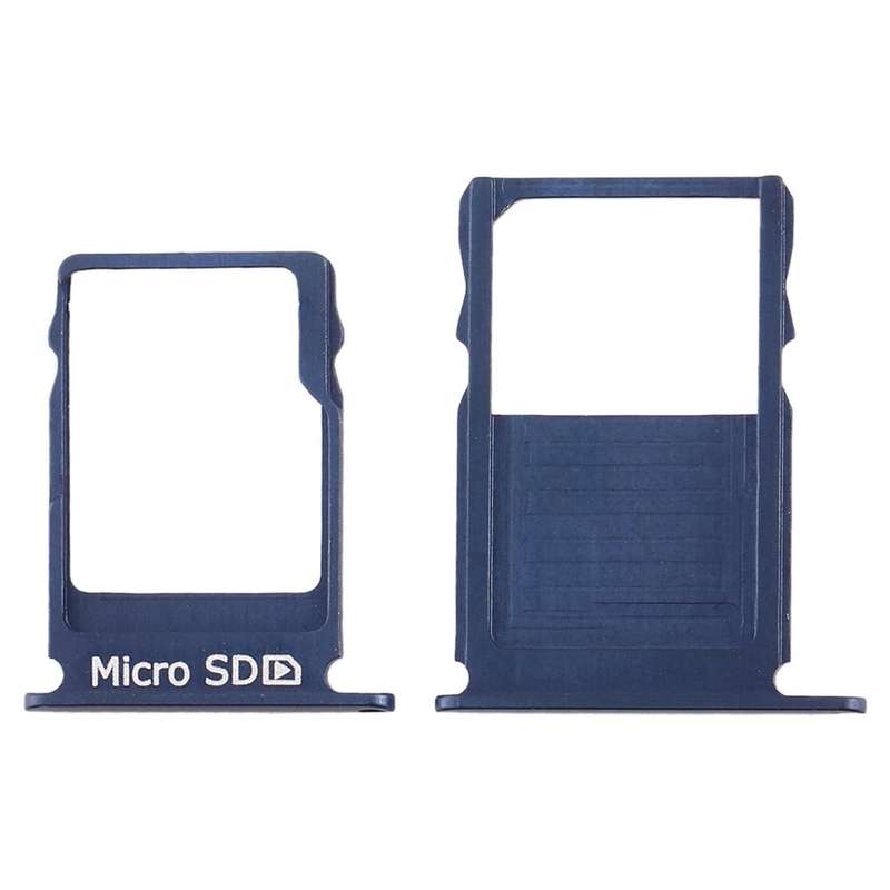 SIM Card Tray + Micro SD Card Tray for Nokia  3 TA-1020 TA-1028 TA-1032 TA-1038(Blue)