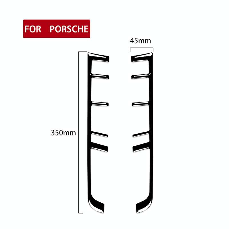 Car Function Button Frame Decorative Sticker For Porsche Panamera 2010-2016, Left and Right Drive...