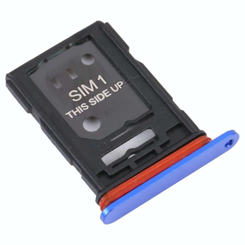 For TCL 10 Plus Original SIM Card Tray + SIM / Micro SD Card Tray(Blue)