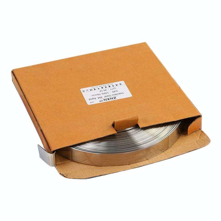 30m 304 Stainless Steel Wire Tray Oil Pipe Tie with Hoop, Size: 7.90.25mm