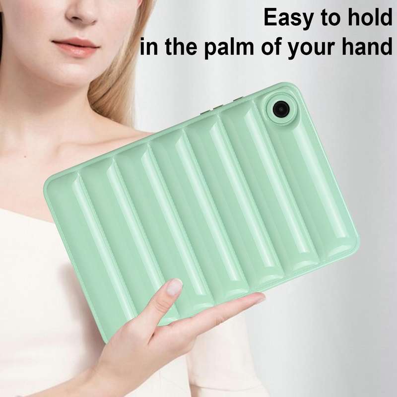 For Samsung Galaxy Tab A8 10.5 / X205 / X200 Eiderdown Cushion Shockproof Tablet Case(Green)