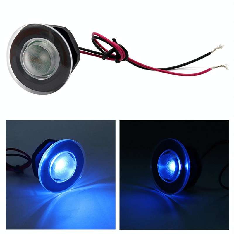 RV / Yacht Walkway Light LED Round Light DC12V (Blue Light)