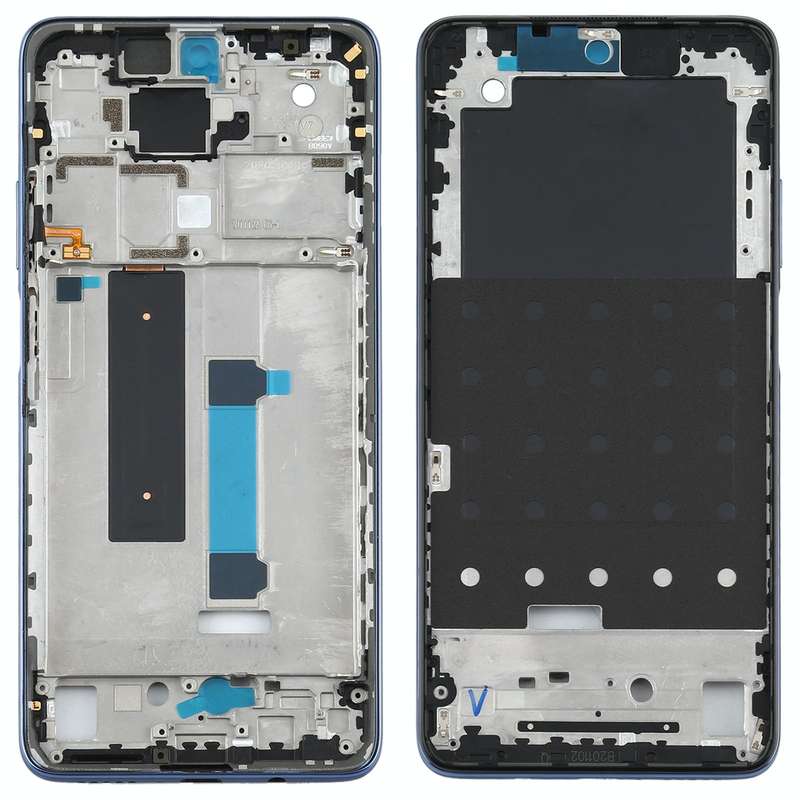 Original Front Housing LCD Frame Bezel Plate for Xiaomi Mi 10T Lite 5G M2007J17G (Black)