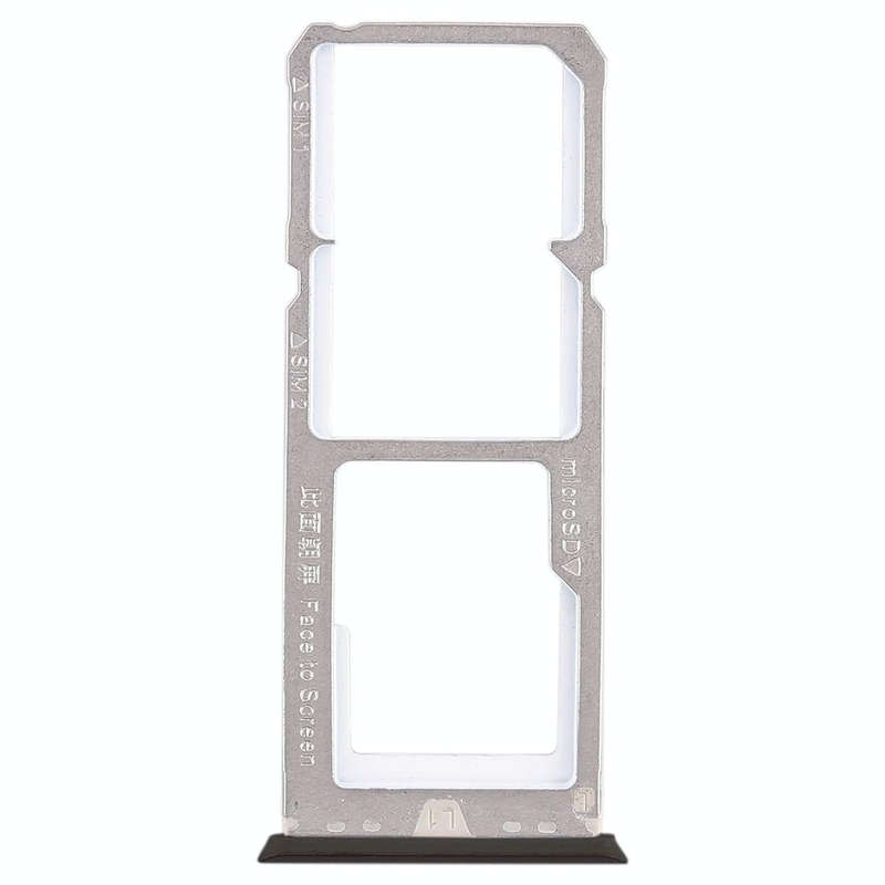 For OPPO A79 2 x SIM Card Tray + Micro SD Card Tray (Black)