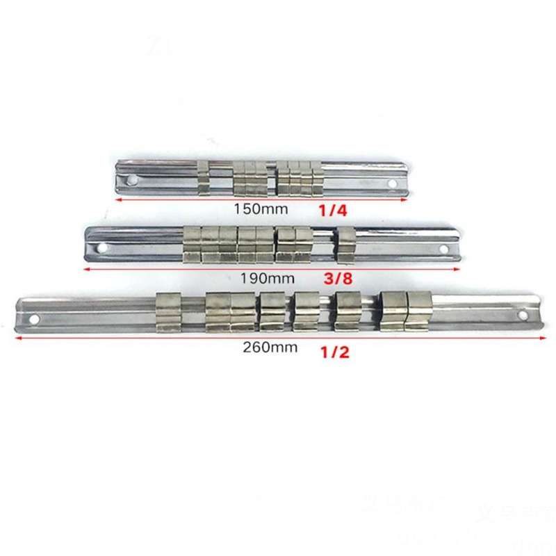 Carbon Steel 8 Socket Rack Storage Divider Rail Tray Holder Brackets Shelf Stand Tool Organizer S...