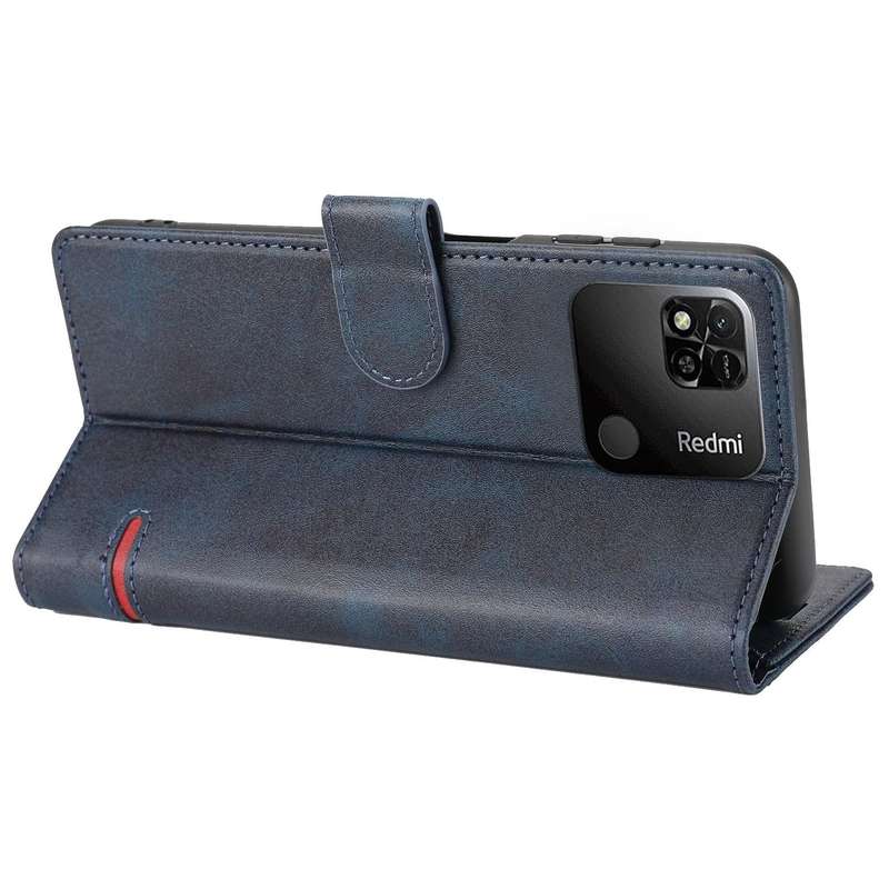 For Xiaomi Redmi 10C Classic Wallet Flip Leather Phone Case(Blue)