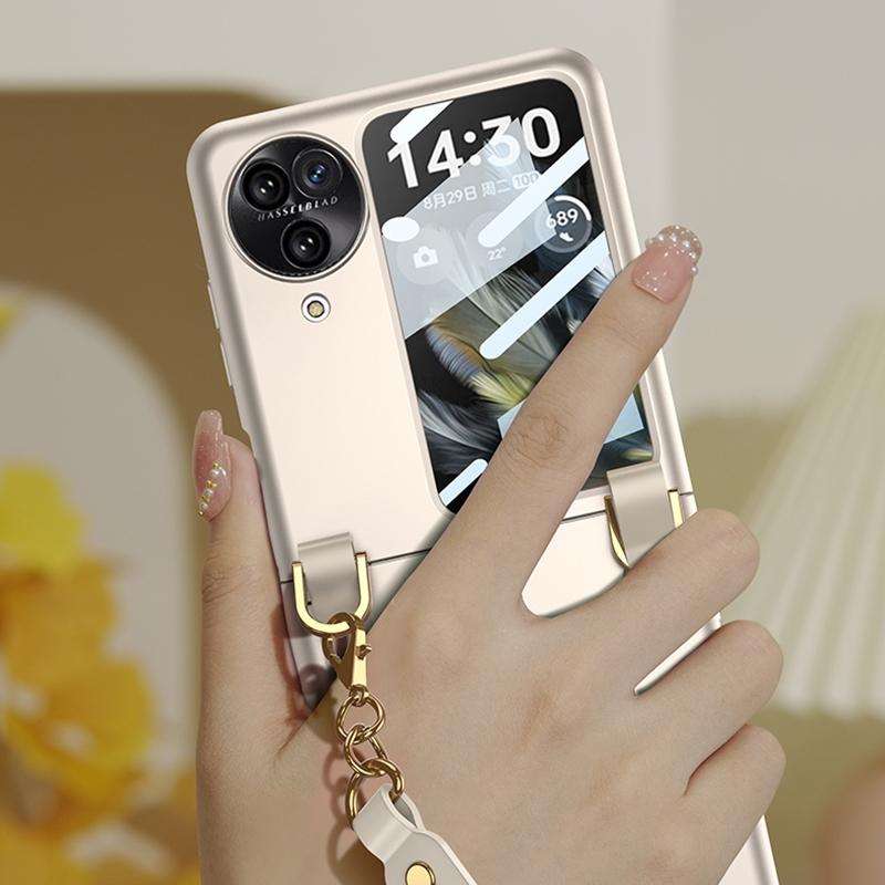 For OPPO Find N3 Flip GKK Integrated Ultra-thin Handbag Phone Case(Gold)