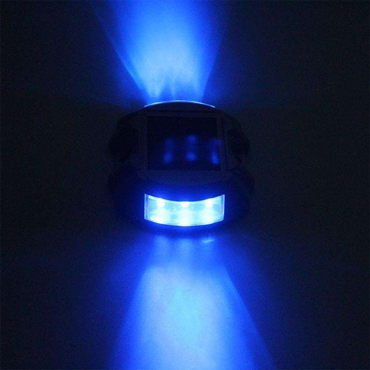 Solar Horseshoe Road Stud Light Car Guidance Light Road Deceleration Light, Flashing Bright Versi...