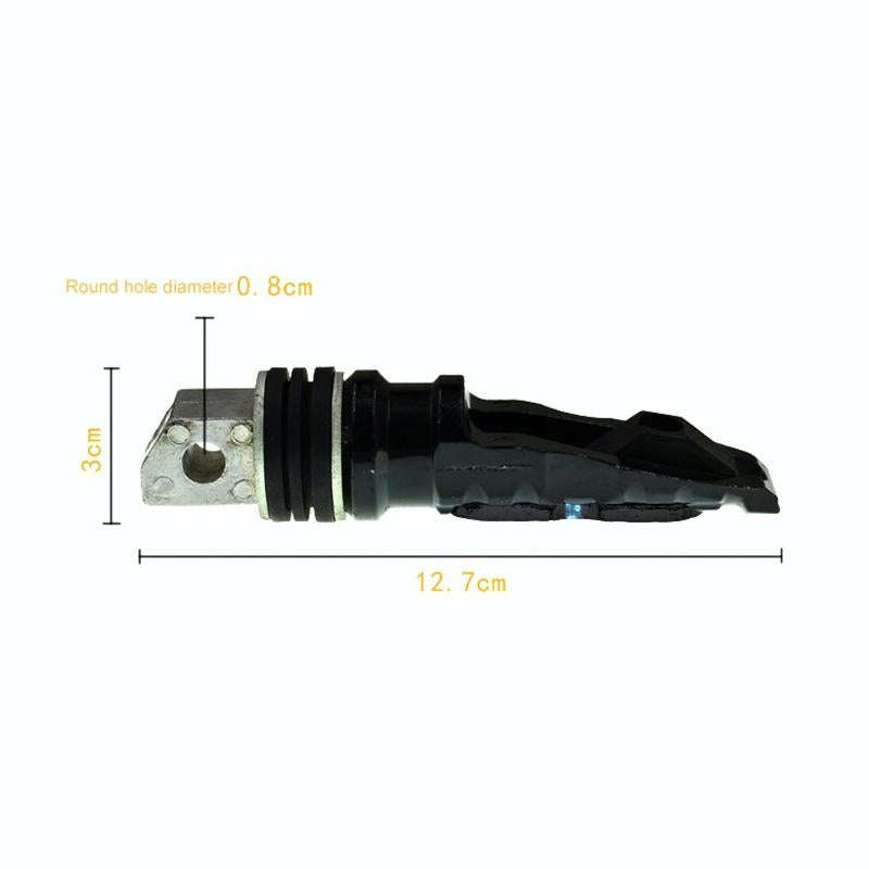 Universal Motor Bike Footpegs Foot Rests Rear Pedals Set Motorcycle Modification Accessories(Black)