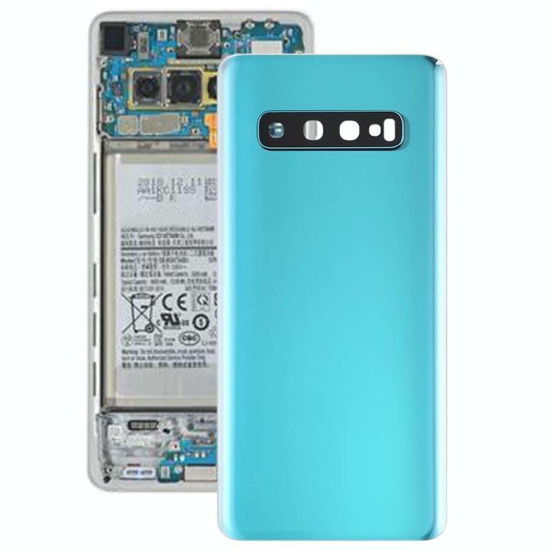 For Galaxy S10 Battery Back Cover with Camera Lens (Green)