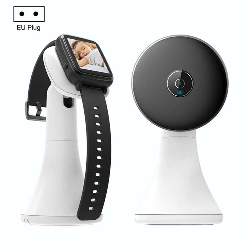 VB606 Smart Watch Style Baby Monitor Portable 2.4Ghz Wireless Video Baby Cry Alarm Mic Camera(EU ...