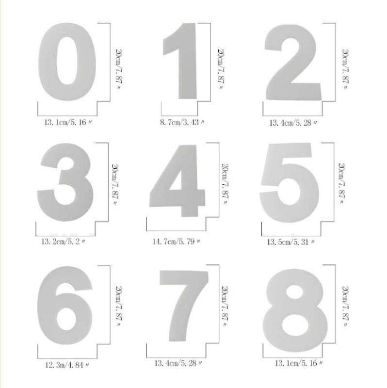 2 PCS Numbers Cake Mold Cake Decorating Tools(0#58148)