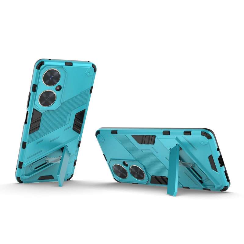 For Huawei nova 11i 4G Punk Armor 2 in 1 PC + TPU Phone Case with Holder(Blue)