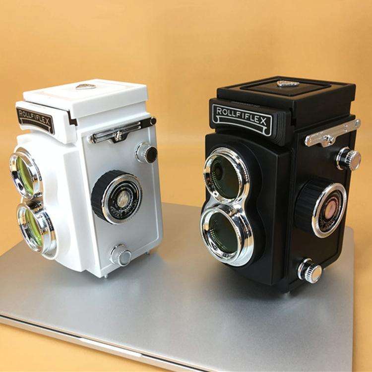 Double Reflex Camera Model Retro Camera Props Decorations Handheld Camera Model(Black (Original))