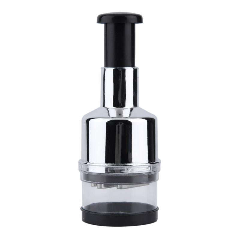 Press Kitchen Cutter Garlic Onion Pat Knife, Specification: Plating Silver