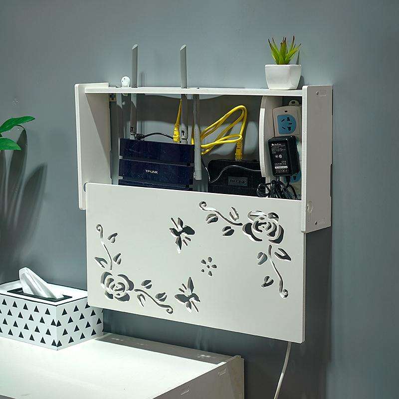 Socket Router Storage Box Set-top Box Decoration TV Cabinet Living Room Junction Box, Size:40.5x2...