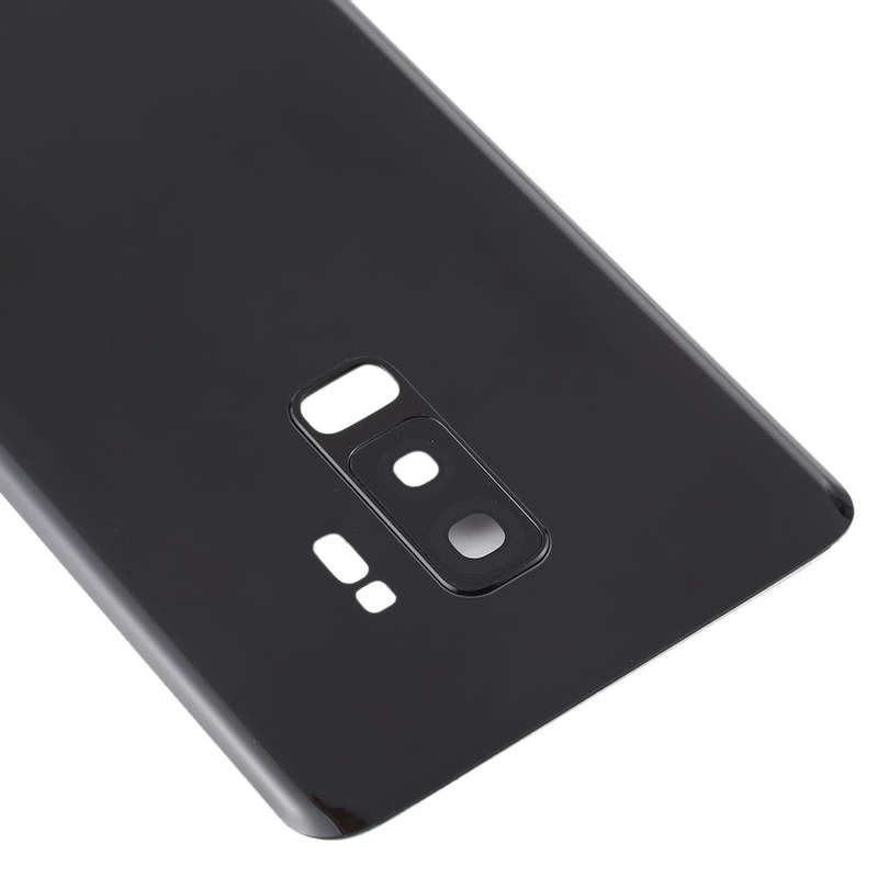 For Galaxy S9+ Battery Back Cover with Camera Lens (Black)
