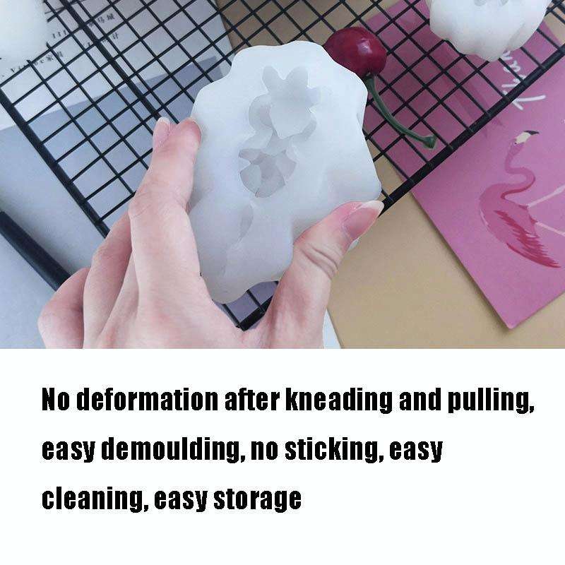 SX-ZW-186 Fleshy Three-Dimensional Candle Silicone Mold DIY Handmade Soap Aromatherapy Epoxy Mold