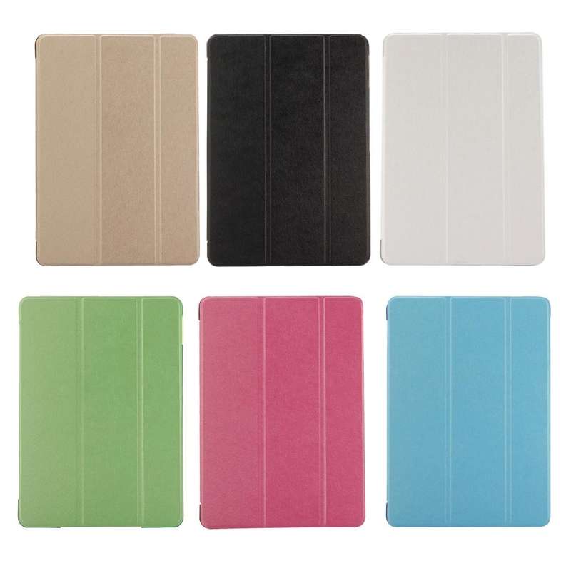 For iPad 9.7 (2018) & iPad 9.7 inch (2017) & iPad Air Silk Texture Horizontal Flip Leather Case w...
