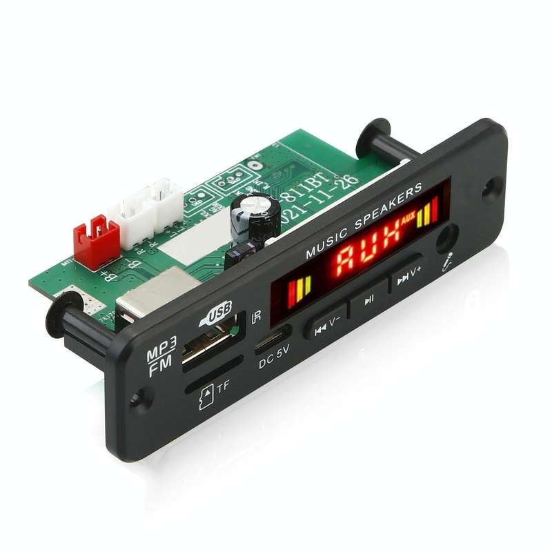 811BT 12V 2 x 20W Amplifier Bluetooth MP3 Decoding Board(Black)