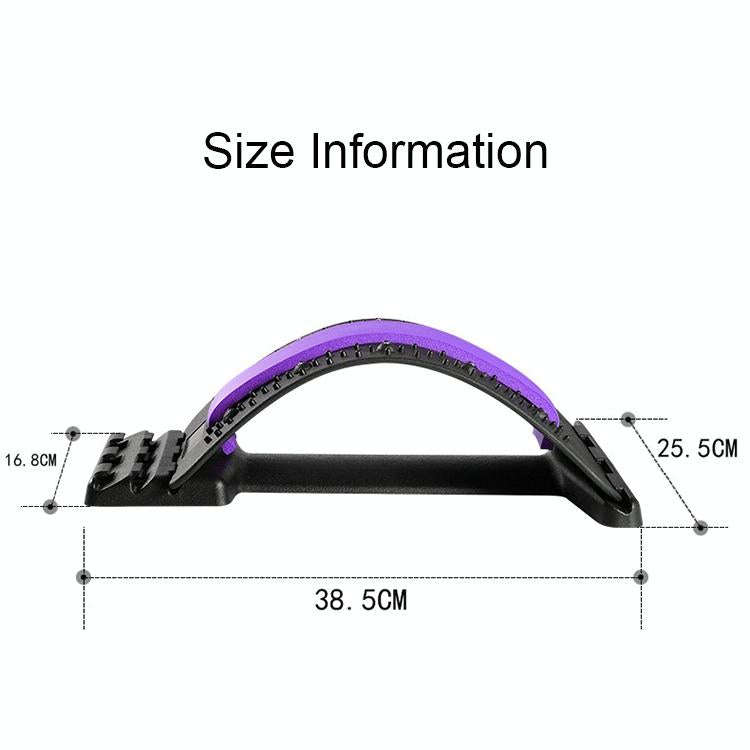 Lumbar Traction Stretching Device Posture Corrector Waist Support Spine Pain Relief Back Massage ...