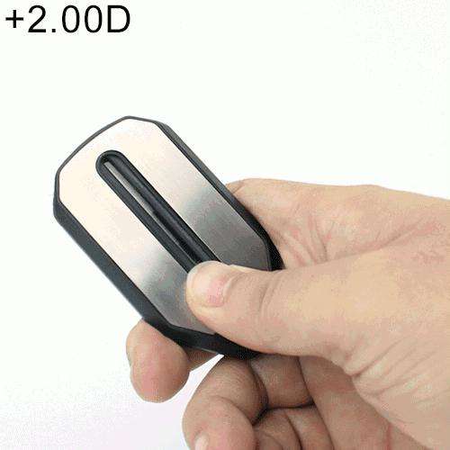 Ultra Thin High-definition Nose Resting Pocket Presbyopic Hypermetropic Reading Glasses, +2.00D(B...