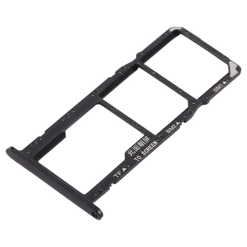 SIM Card Tray + Micro SD Card Tray for Huawei Y5 Prime (2018) / Honor Play 7 (Black)