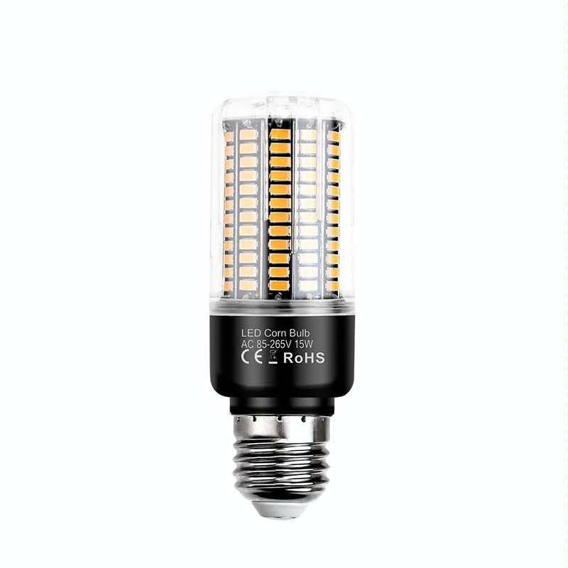 15W 5736 LED Corn Light Constant Current Width Pressure High Bright Bulb(E27 White)