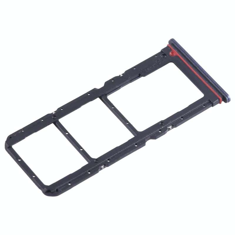 For Tecno Spark 10 Pro KI7 SIM Card Tray + SIM Card Tray + Micro SD Card Tray (Blue)